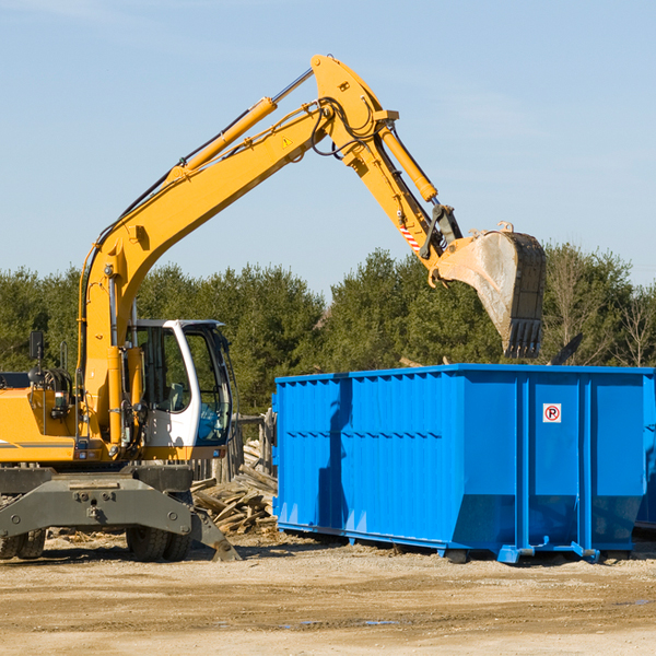 can i choose the location where the residential dumpster will be placed in Chancellor South Dakota